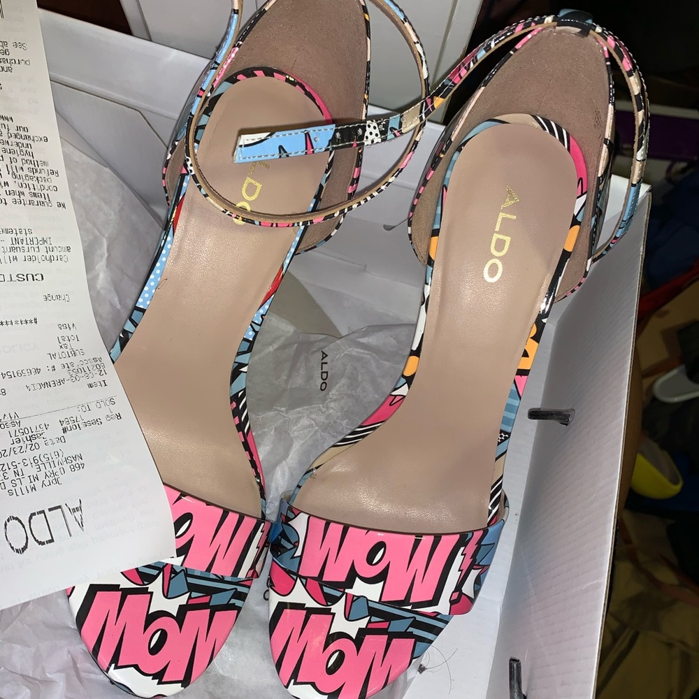 Size 8 Aldo heels only worn once.